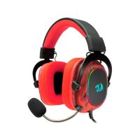 Headset Redragon Gamer Infernal Ryuji Preto/Vermelho (USB) c/ Led RGB