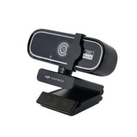 Webcam C3 Tech WB-200BK 2K c/ Microfone Preta (USB)