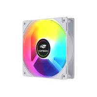 Cooler Fan 120x120x25 12v Branco c/ Led RGB C3 Tech