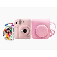 Cmera Instax Mini 12 Rosa c/ Bolsa e Filme 10 fotos