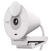 Webcam Logitech Brio 300 1080p c/ Microfone Branco(USB-C)