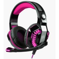 Headset Oex Gamer Beast-XR 7.1 Preto/Rosa c/ Microfone (USB) c/ Led