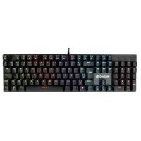Teclado USB Oex Gamer Mecnico Howl Preto (Switch Vermelho) c/ Led RGB