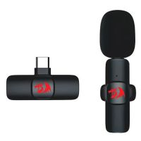 Microfone Lapela s/ Fio Preto Athan Redragon (USB-C)