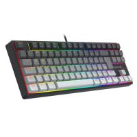 Teclado USB Redragon Gamer Mecnico Daksa Preto/Cinza (Swittch Marrom) c/ Led RGB