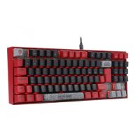 Teclado USB Redragon Gamer Mecnico World Warcraft Preto/Vermelho/Cinza (Switch Vermelho) c/ Led