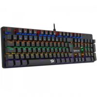 Teclado USB Redragon Gamer Mcanico Valheim Preto (Switch Marrom) c/ Led RGB