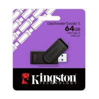 Pen Drive 64Gb Kignston Datatraveler Exodia S USB 3.2 Preto