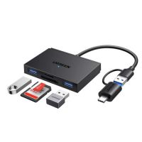 Hub USB-C + USB-A 2 Portas 3.0 + SD/TD Preto 2.0m Ugreen