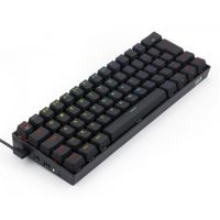 Teclado USB Sem Fio Gamer Mecnico Redragon Draconic Preto (Switch Azul) c/ Led RGB