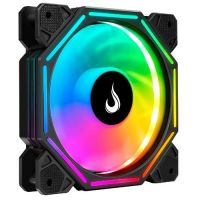 Cooler Fan 120x120x25 12V Preto Rise Mode Hex Turbine c/ Led ARGB