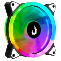 Cooler Fan 120x120x25 12v Preto Rise Mode Galaxy c/ Led RGB 
