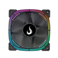 Cooler Fan 120x120x25 12v Preto Rise Mode Aura Pro Turbine c/ Led ARGB