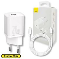 Carregador USB-C Baseus Super Si Quick Charger 20w Branco c/ Cabo Lightning