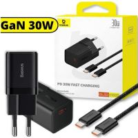 Carregador USB-C Baseus 30w c/ Cabo USB-C Preto