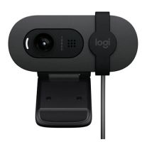 Webcam Logitech Brio 100 1080P c/ Microfone Preta USB