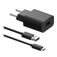 Carregador USB Motorola Preto Turbo 5V 2A 10W c/ Cabo USB-C
