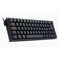 Teclado USB Redragon Gamer Mecnico Castor Preto (Switch Marrom) c/ Led RGB
