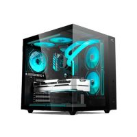 Gabinete Atx C3 Tech MT-G920BK Aquarius Preto c/ Lateral e Frente em Vidro