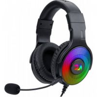 Headset Redragon Gamer Pandora 2 Preto c/ Led RG (USB+P2 c/ Adapt. p/ 2 P2)