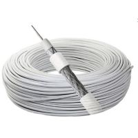 Cabo Coaxial CFTV RF4MM + Bipolar 2x26 AWG DBL, 85% Malha Branco Megatron