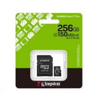 Carto de Memria Micro-SDXC 256Gb c/ Adapt. p/ SD Card Kignston Classe 10