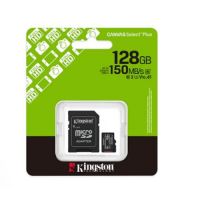 Carto de Memria Micro-SDXC 128Gb c/ Adapt. p/ SD Card Kingston Classe 10