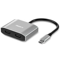Conversor USB-C x 2 HDMI F Comtac
