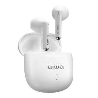 Fone de Ouvido Earbuds Tws Bluetooth s/ Fio c/ Microfone Branco Aiwa